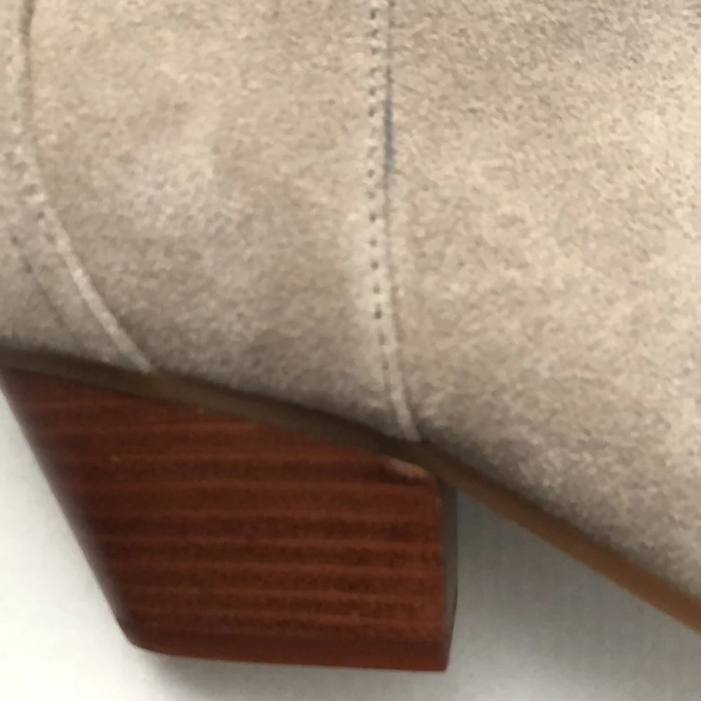 Nine West Gray Suede Tristan Ankle Boots